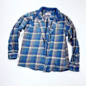 Orvis thick cotton plaid flannel shirt XL